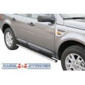 TUBES MARCHE PIEDS OVALE INOX D.76 LANDROVER FREELANDER 2 2008