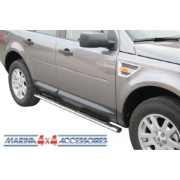 TUBES MARCHE PIEDS OVALE INOX D.76 LANDROVER FREELANDER 2 2008