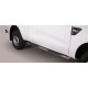 TUBES MARCHE PIEDS OVALE INOX 76 FORD RANGER 2012- SUPER CABINE 