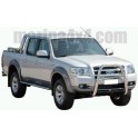 TUBES MARCHE PIEDS OVALE INOX D.76 FORD RANGER 2007- DOUBLE CAB