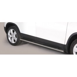 TUBES MARCHE PIEDS OVALE INOX CHEVROLET TRAX 2013