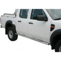 TUBES MARCHE PIEDS OVALE INOX DESIGN FORD RANGER 2009- 