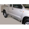 TUBES MARCHE PIEDS INOX D.76 TOYOTA HILUX EXTRA CAB 2011- 