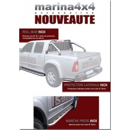 MARCHE PIEDS INOX MTC 76 ISUZU D-MAX - accessoires 4X4 MISUTONIDA